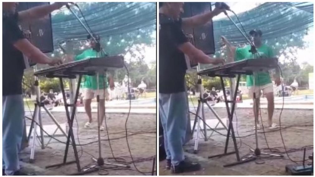 La secuencia fue filmada en un video que se viralizó en redes sociales (Captura de video).