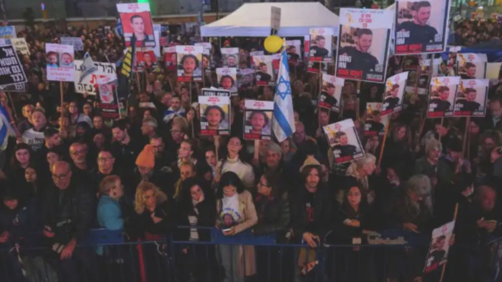 Se registraron m�s de 100.000 personas manifest�ndose en Tel Aviv.