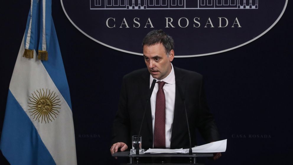 El vocero presidencial, Manuel Adorni (T�lam).