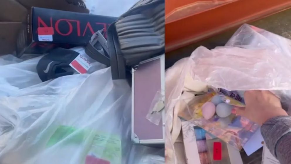 Una mujer revisó la basura de una tienda y terminó encontrando el tesoro.