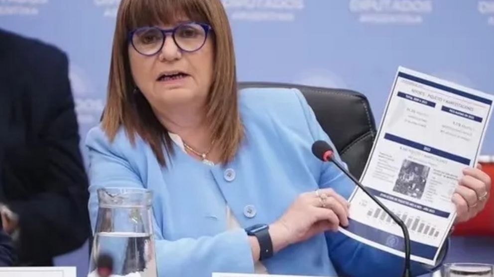 La ministra de Seguridad criticó la gestión económica de Sergio Massa, con la baja del Impuesto a las Ganancias, momento en que los legisladores le recordaron que Milei votó a favor de la propuesta.