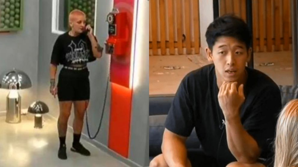 El indignante gesto de Juliana de Gran Hermano y las furiosas sobre la madre del "chino" que hizo enfurecer a Martin Ku (Foto: Telefe)