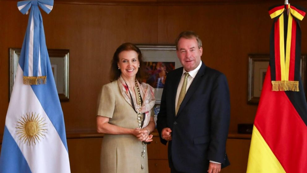 La Canciller Nacional repasó junto al embajador alemán la nutrida agenda bilateral.