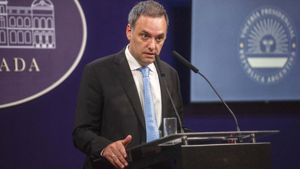 Portavoz presidencial, Manuel Adorni.