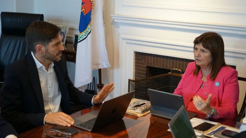 La ministra de Seguridad, Patricia Bullrich, se reunió días atrás con el gobernador Maximiliano Pullaro.