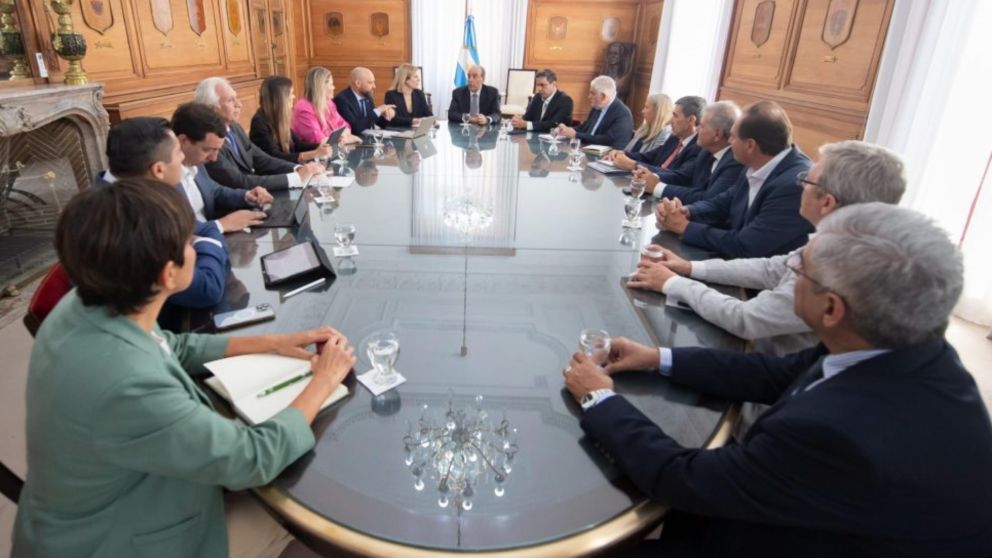 La reunión se llevó adelante en la Casa Rosada.