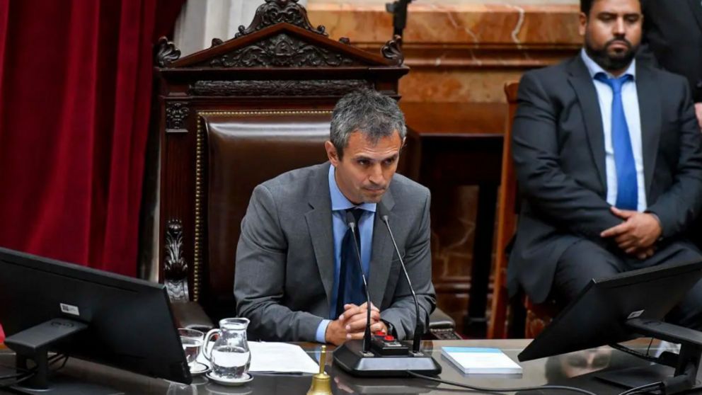 El presidente de la Cámara de Diputados, Martín Menem, habló sobre la Ley Ómnibus (Télam).