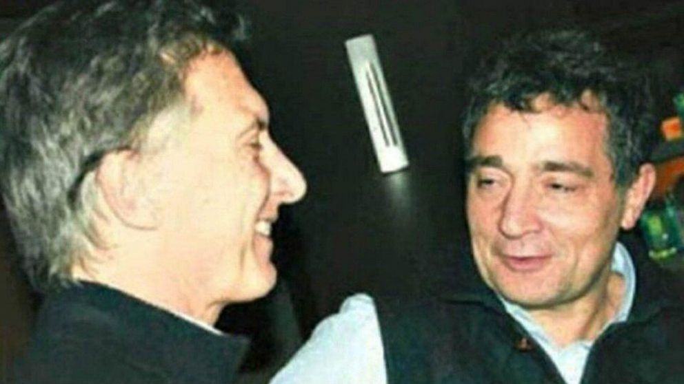 Mauricio Macri y Fabián "Pepín" Rodríguez Simón.