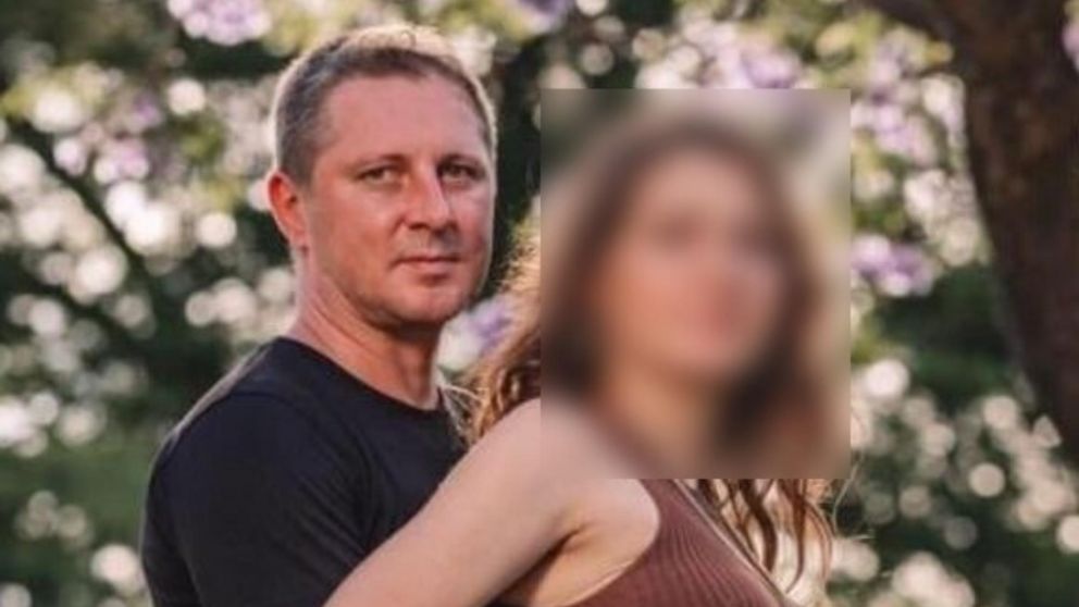 Eugen Sipatov, junto a su esposa, quien se encuentra embarazada.