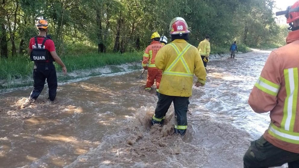 Impactantes imágenes del temporal en Córdoba (Foto: Télam).