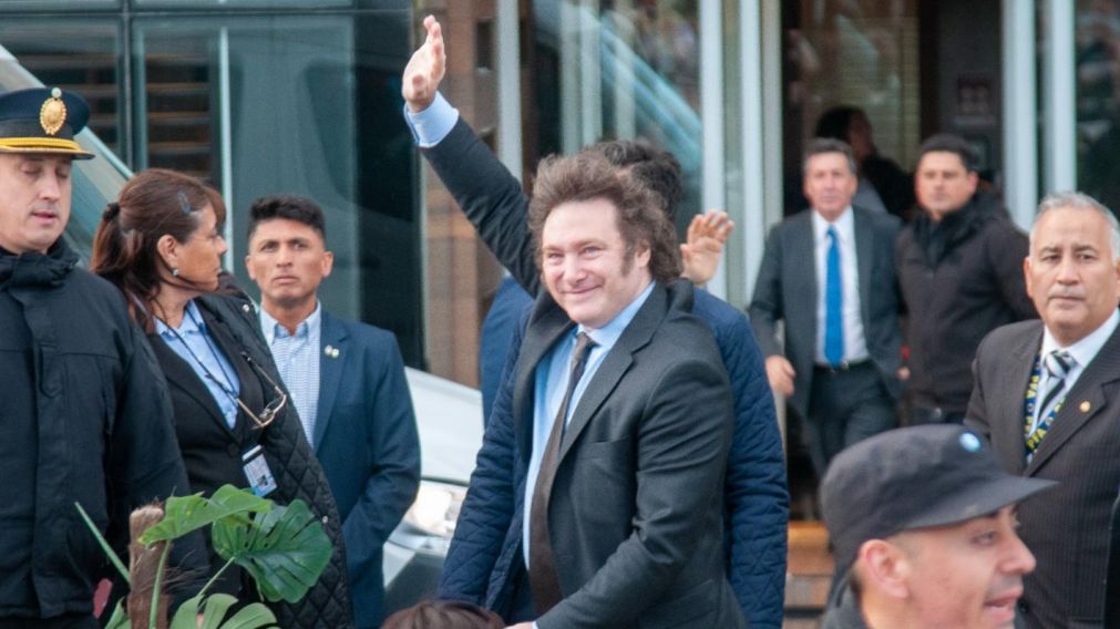 Javier Milei ya se encuentra en Santa Cruz (Leandro Franco/ La Opini�n Austral).