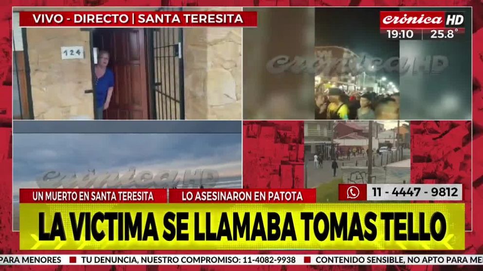 La víctima asesinada tenía 18 años.