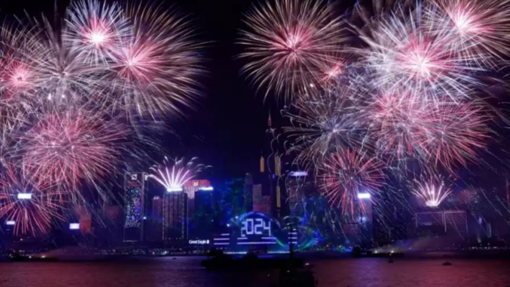 Varios países de Asia y Oceanía recibieron el año 2024 a lo grande.