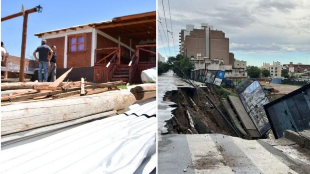 Distintas zonas de Córdoba se vieron afectadas por el temporal.