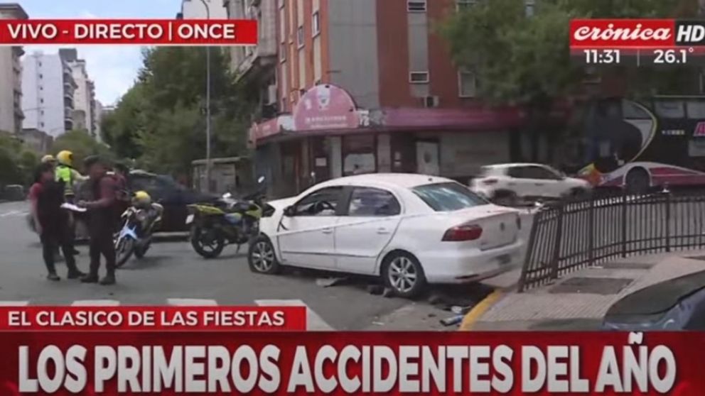 Los primeros accidentes del 2024 en la ciudad de Buenos Aires (Crónica HD).