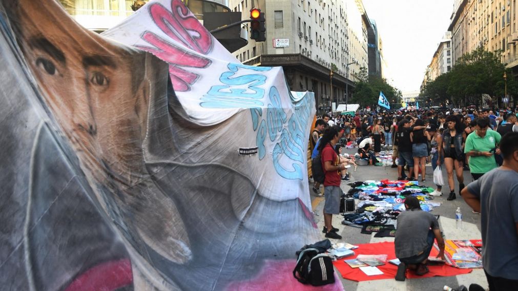El acto fue organizado por "No Nos Cuenten Cromañón" a 19 años del hecho.
