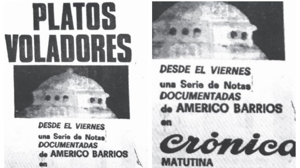Los primeros "platos voladores" en el país.