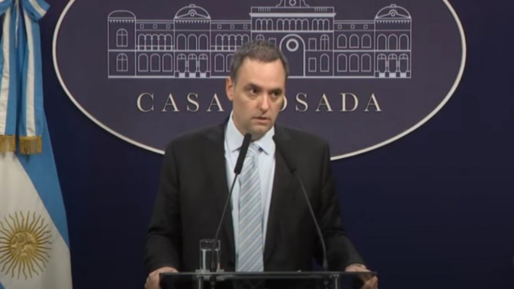 Manuel Adorni criticó a la CGT por el paro general (Captura de video).