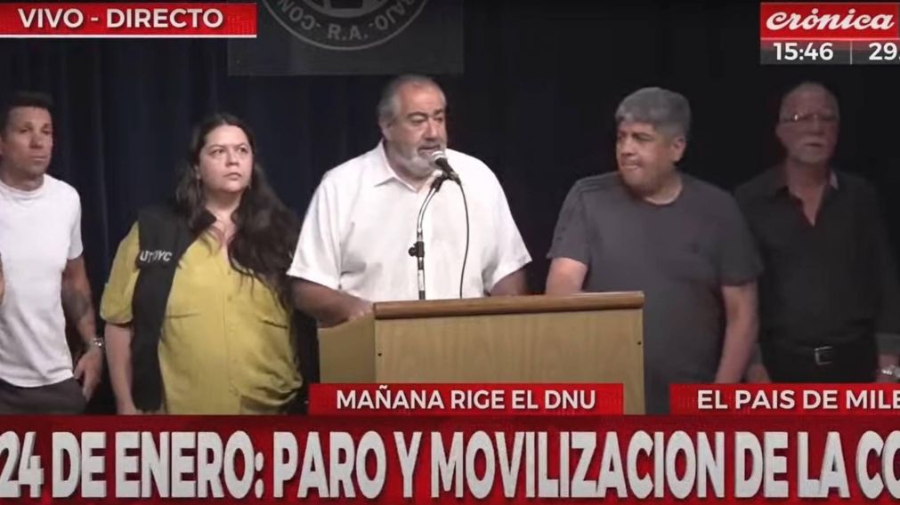 Héctor Daer, desde la CGT: "El DNU es ilegal".