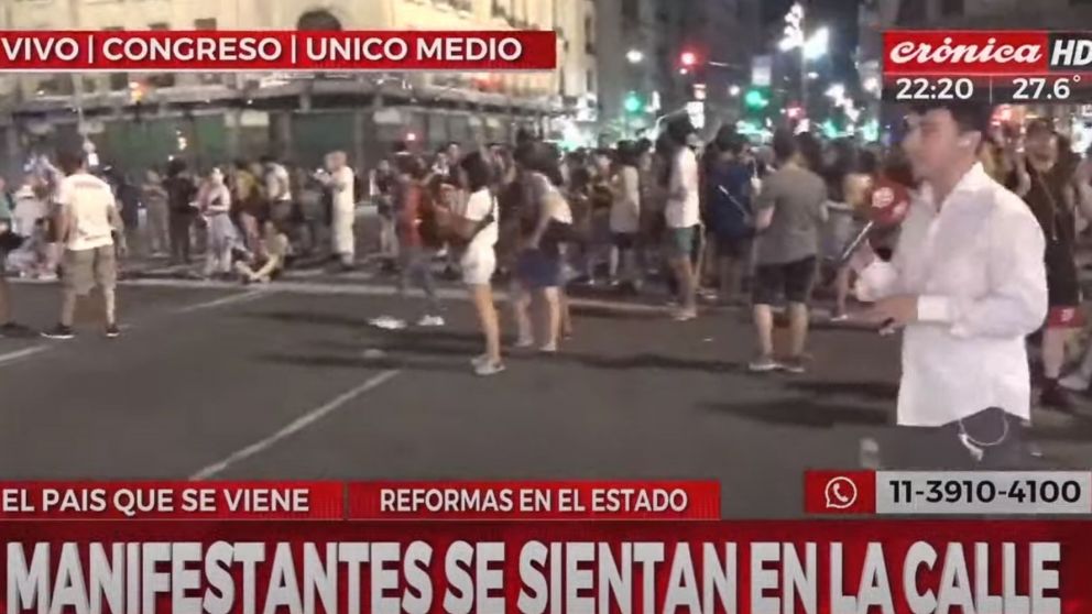 Manifestaciones frente al Congreso y en distintos puntos del país.