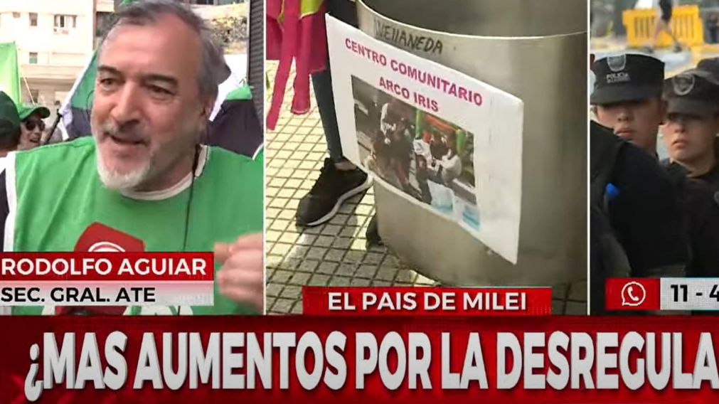 ATE se movilizó y anunció nueva Jornada Nacional de Lucha para el próximo miércoles.