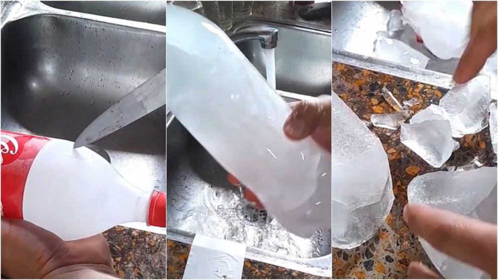 La técnica que no sabías que necesitabas para cortar el hielo.