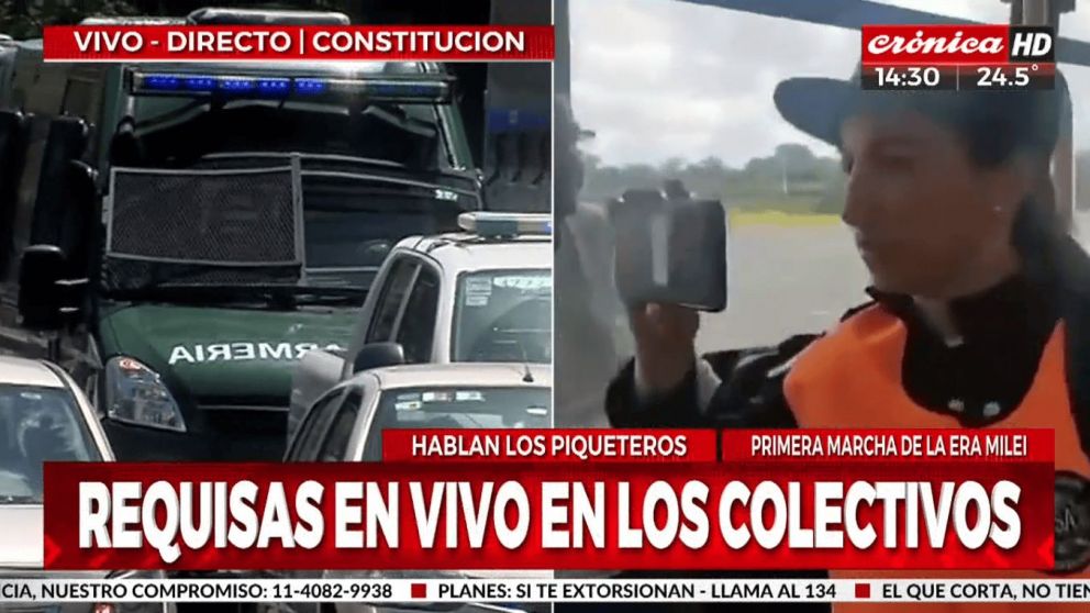 Manifestaciones en el centro porte�o y puesta en marcha del "protocolo antipiquetes".