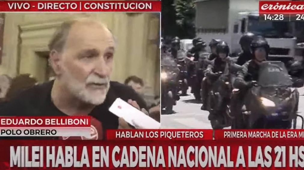 Eduardo Belliboni en Constitución: "Vamos a marchar por la calle".