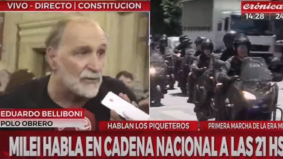 Eduardo Belliboni en Constituci�n: "Vamos a marchar por la calle".