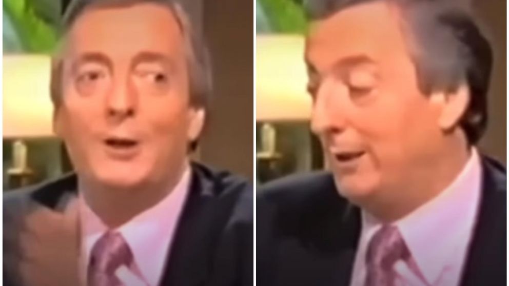Néstor Kirchner durante el programa de Mirtha Legrand.