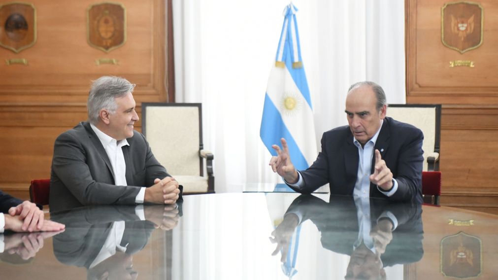En Casa Rosada, el ministro Guillermo Francos recibió al gobernador Martín Llaryora.