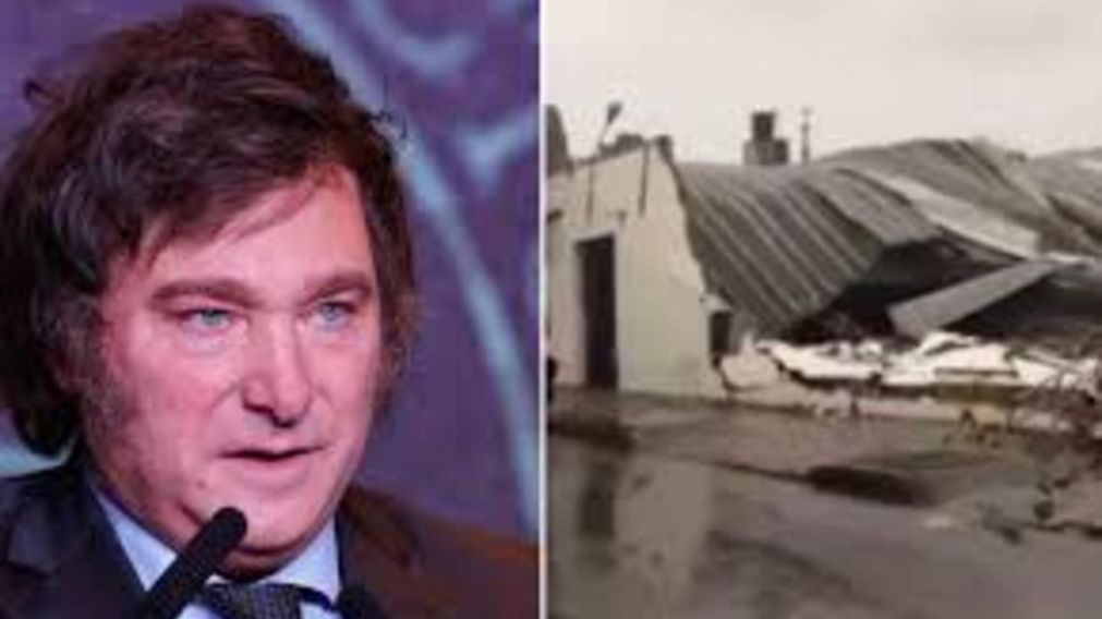 Javier Milei envió sus condolencias a las familias de las víctimas del temporal en Bahía Blanca.