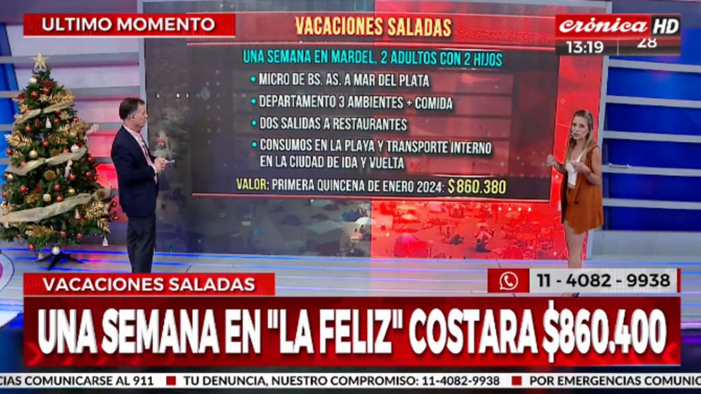 Vacacciones saladas: una familia puede llegar a gastar casi $900 mil para veranear una semana