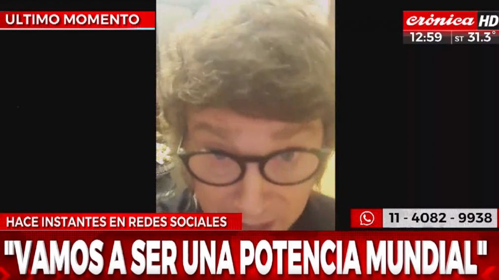 Javier Milei: "Estamos totalmente abocados a evitar la hiperinflación".