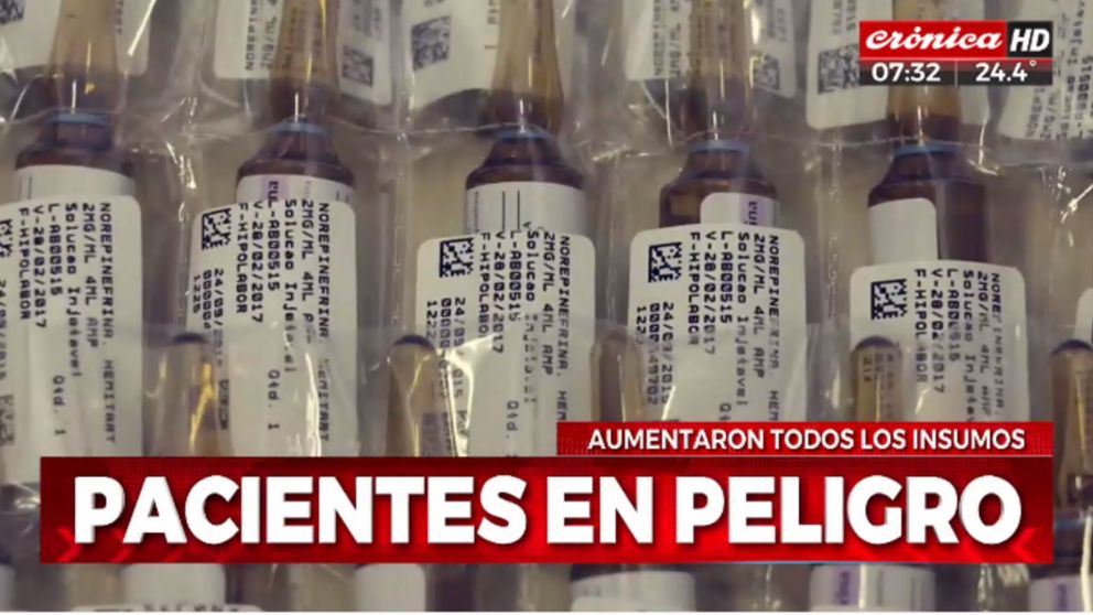Pacientes en peligro: clínicas advierten por subas de hasta 1000% en insumos.