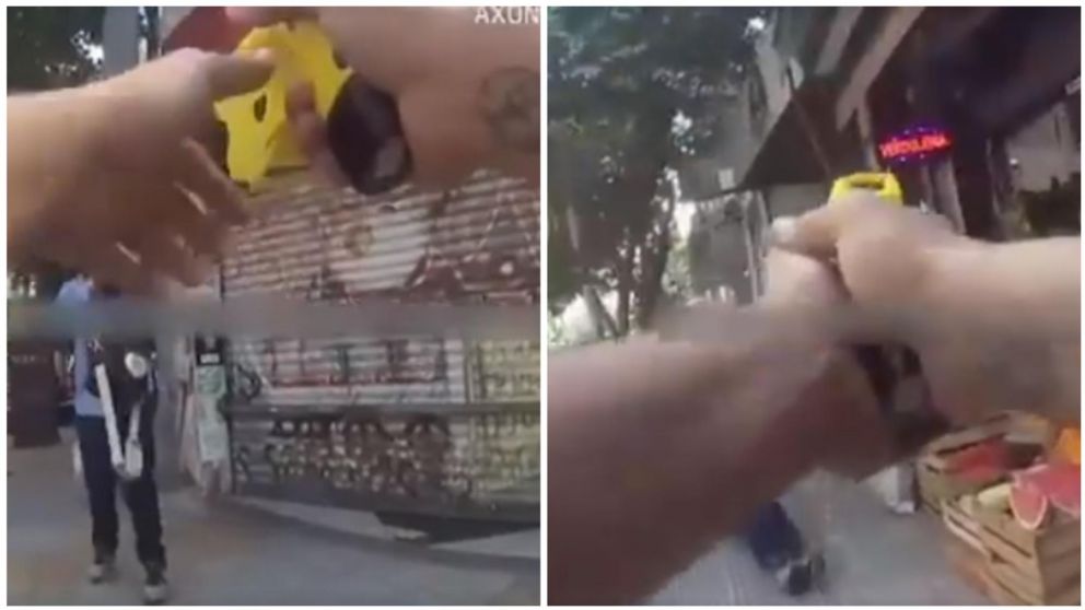El detenido de nacionalidad colombiana fue neutralizado con las Taser.