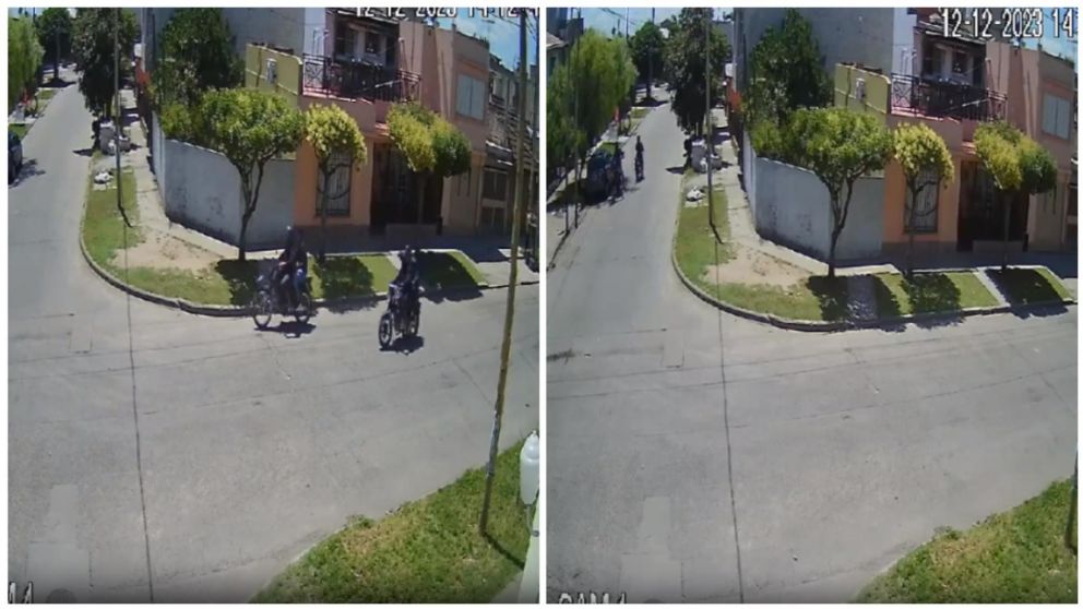 La secuencia del robo.