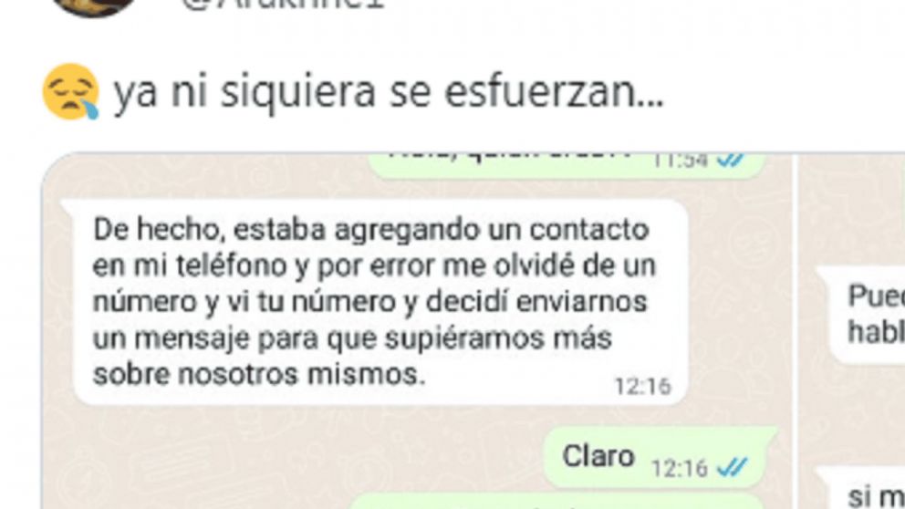 Compartió la charla que mantuvo con un estafador al que desenmascaró y terminó "ghosteada".