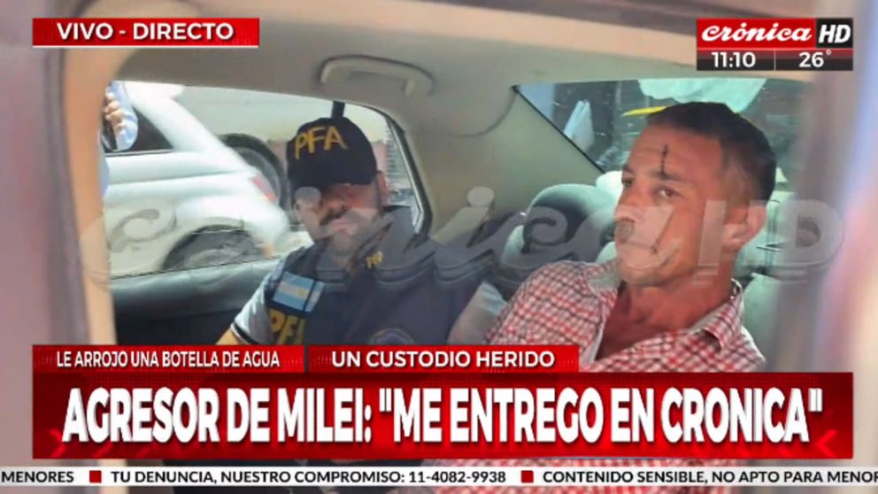 El atacante de Javier Milei declaró ante la justicia: ¿qué dijo?