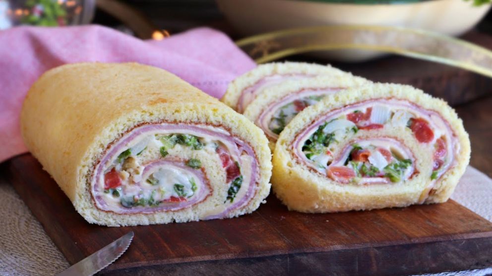 Pionono casero para recetas dulces o saladas de Navidad (Imagen ilustrativa)