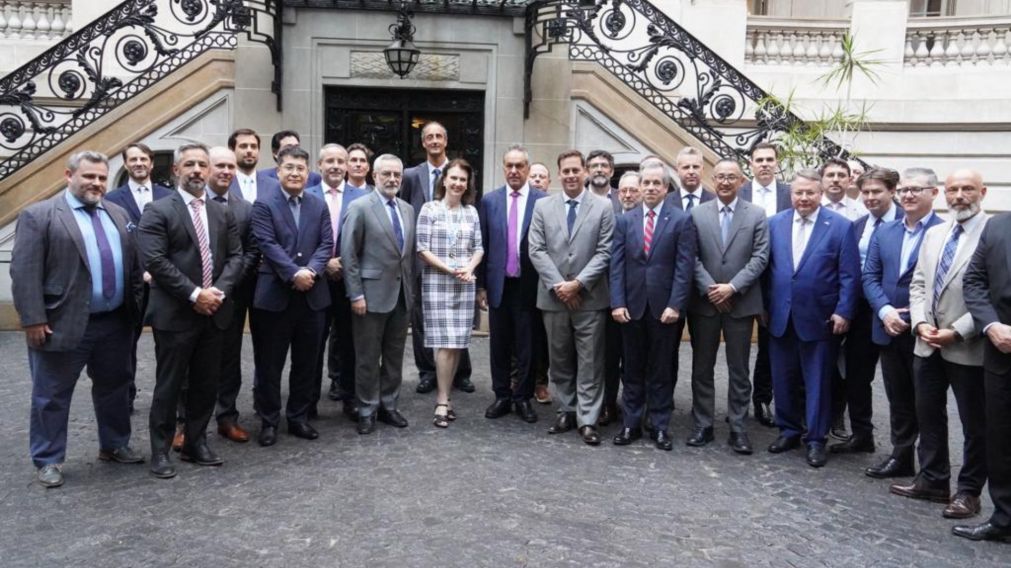 La cumbre fue en el Palacio San Mart�n, sede de la Canciller�a argentina