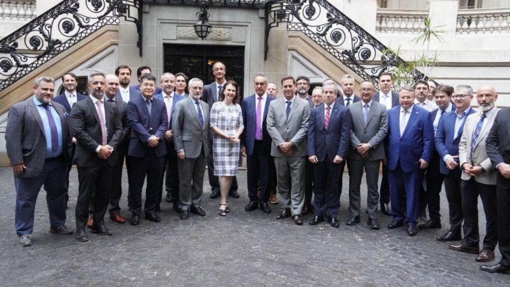 La cumbre fue en el Palacio San Martín, sede de la Cancillería argentina