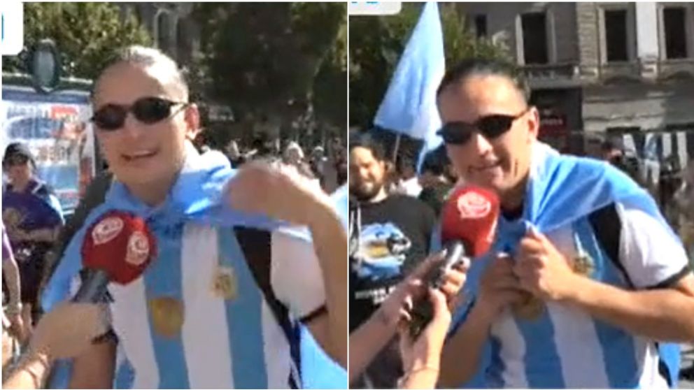 Quiso entonar su reversión de "Muchachos" en apoyo a Javier Milei, pero se olvidó la letra en vivo.