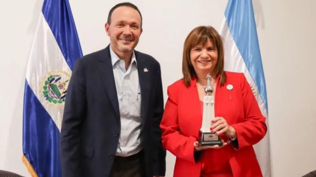 Patricia Bullrich se reuni� con el ministro de Seguridad de Nayib Bukele.
