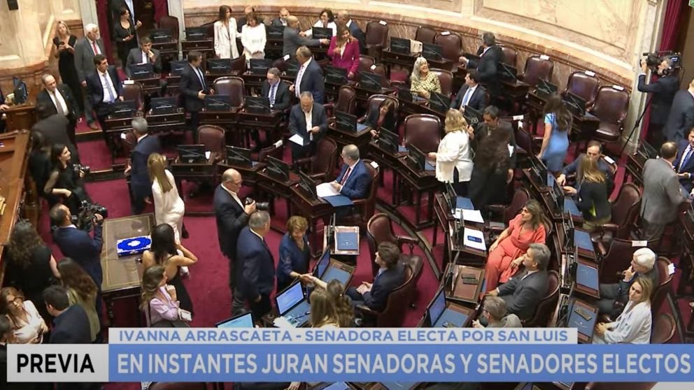 ¡EN VIVO! Juran los 24 senadores electos y se renueva un tercio de la Cámara alta.