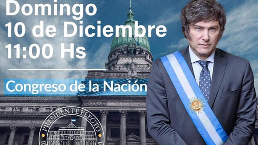 Asunción presidencial de Javier Milei: cuándo es y cómo verla.