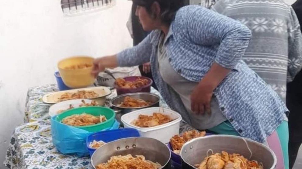 Uno de los tantos comedores que cada día alimentan a familias enteras.