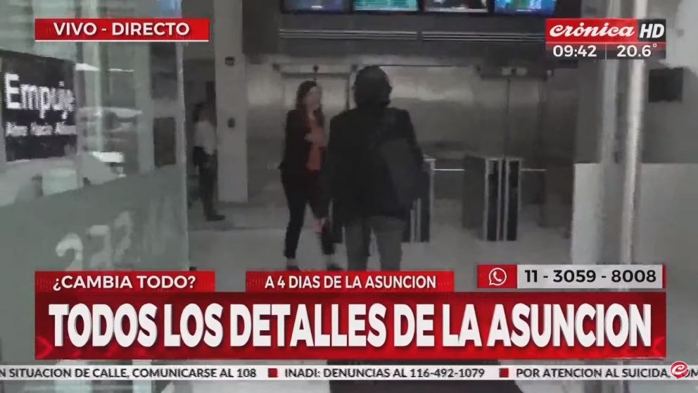 Así llegaba Osvaldo Giordano, futuro titular de la ANSES (Crónica HD).