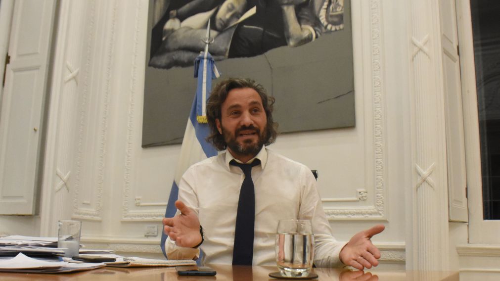 El canciller Santiago Cafiero defendió la política de integración del Mercosur (Crónica / Pablo Villán).