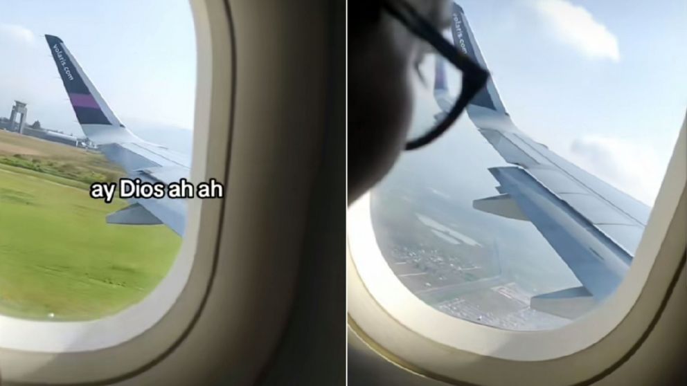 Joven viajó en avión por primera vez e intentó grabar el despegue, pero un detalle arruinó todo (Imagen captura vídeo).